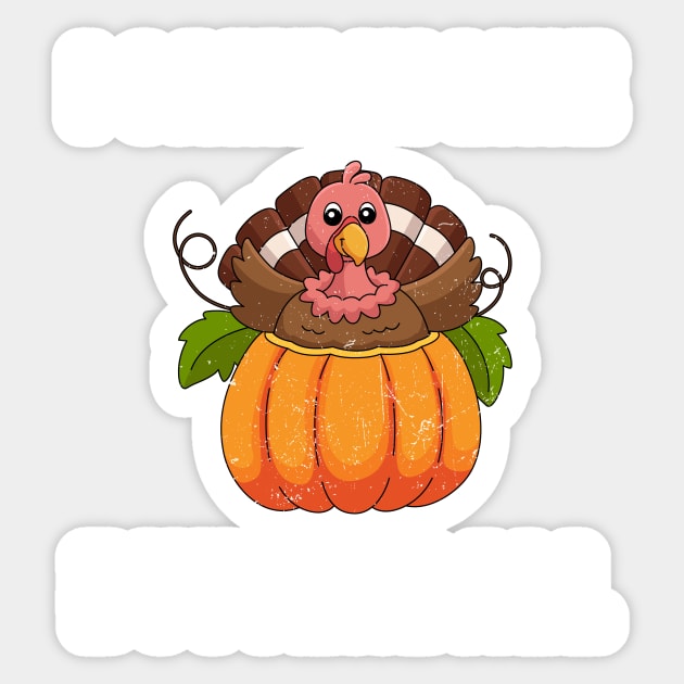 Came In Like A Butterball Funny Thanksgiving Turkey Costume Sticker by TrendyStitch